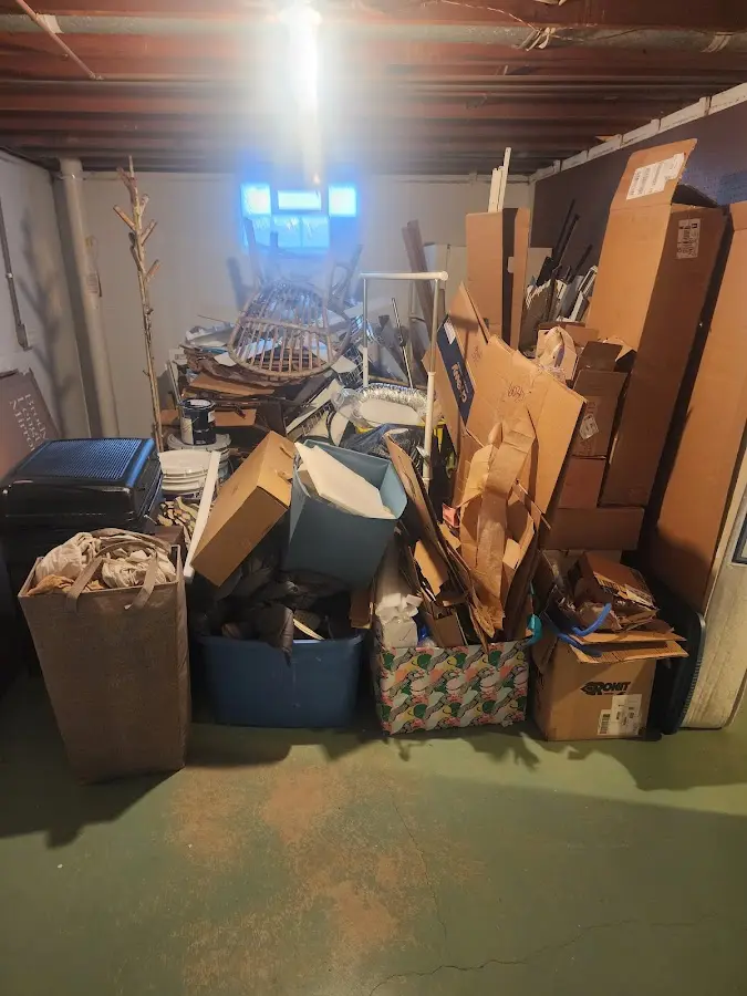 Roll-off dumpster container at job site for 20 Yard Dumpster Rental in West Bloomfield